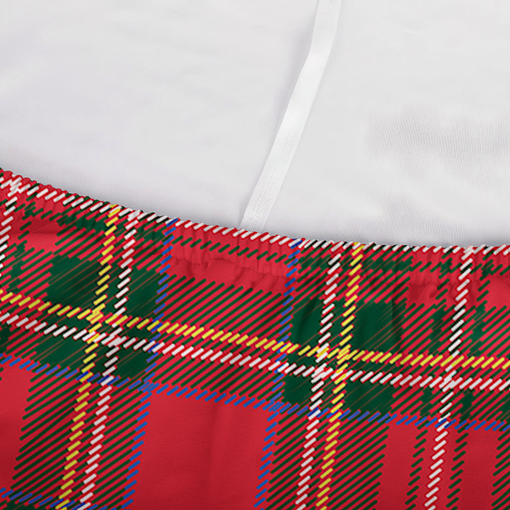 Red And Green Scottish Tartan Print Sofa Cover
