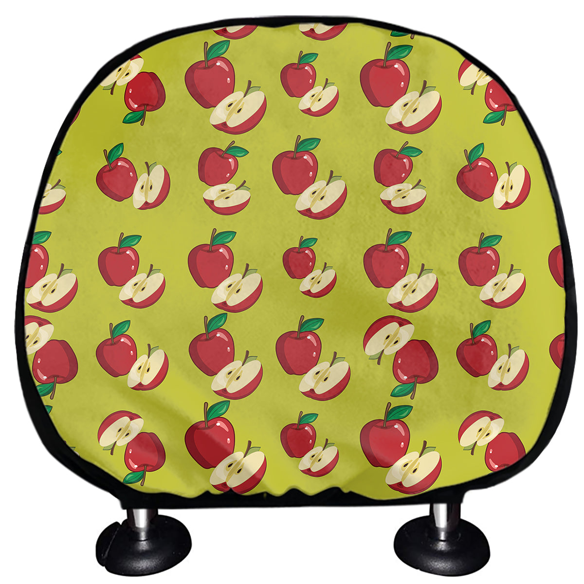 Red Apple Fruit Pattern Print Car Headrest Covers