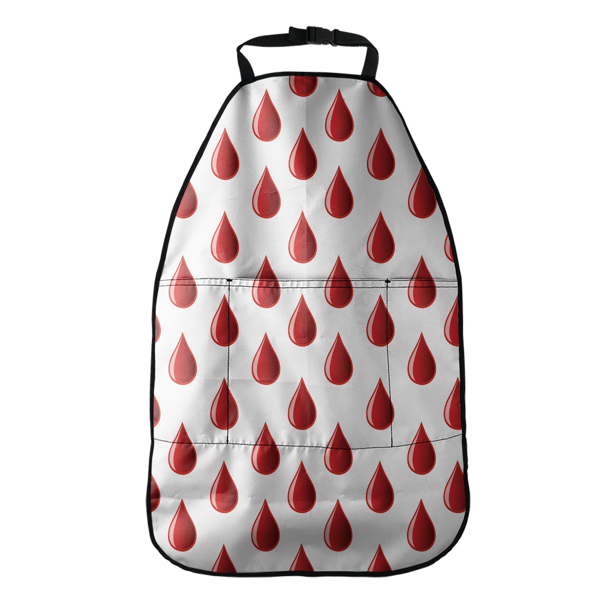 Red Blood Drop Pattern Print Car Seat Organizers