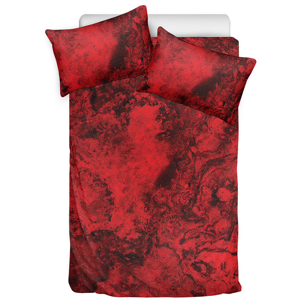 Red Blood Print Duvet Cover Bedding Set