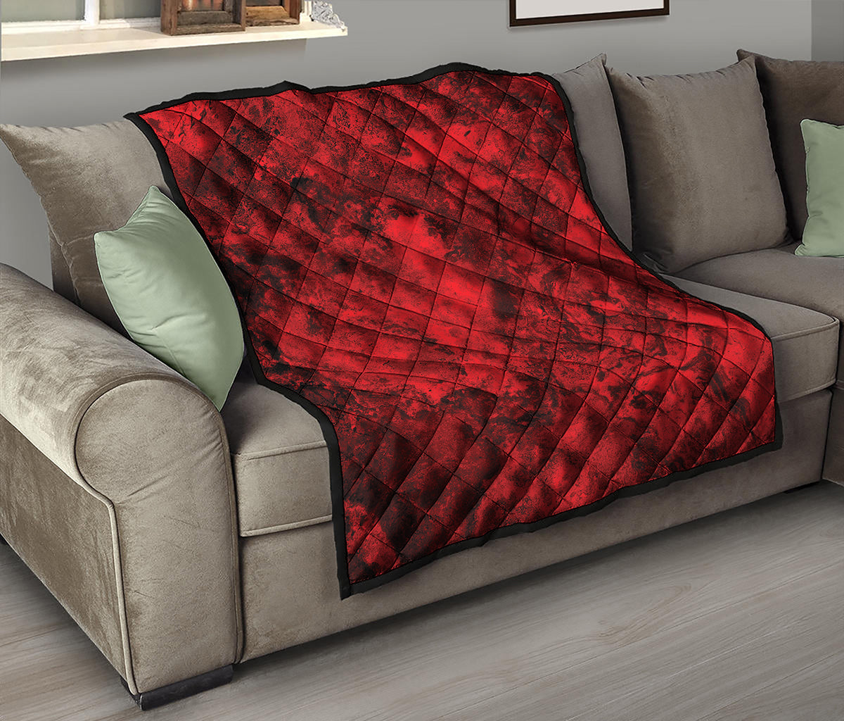 Red Blood Print Quilt
