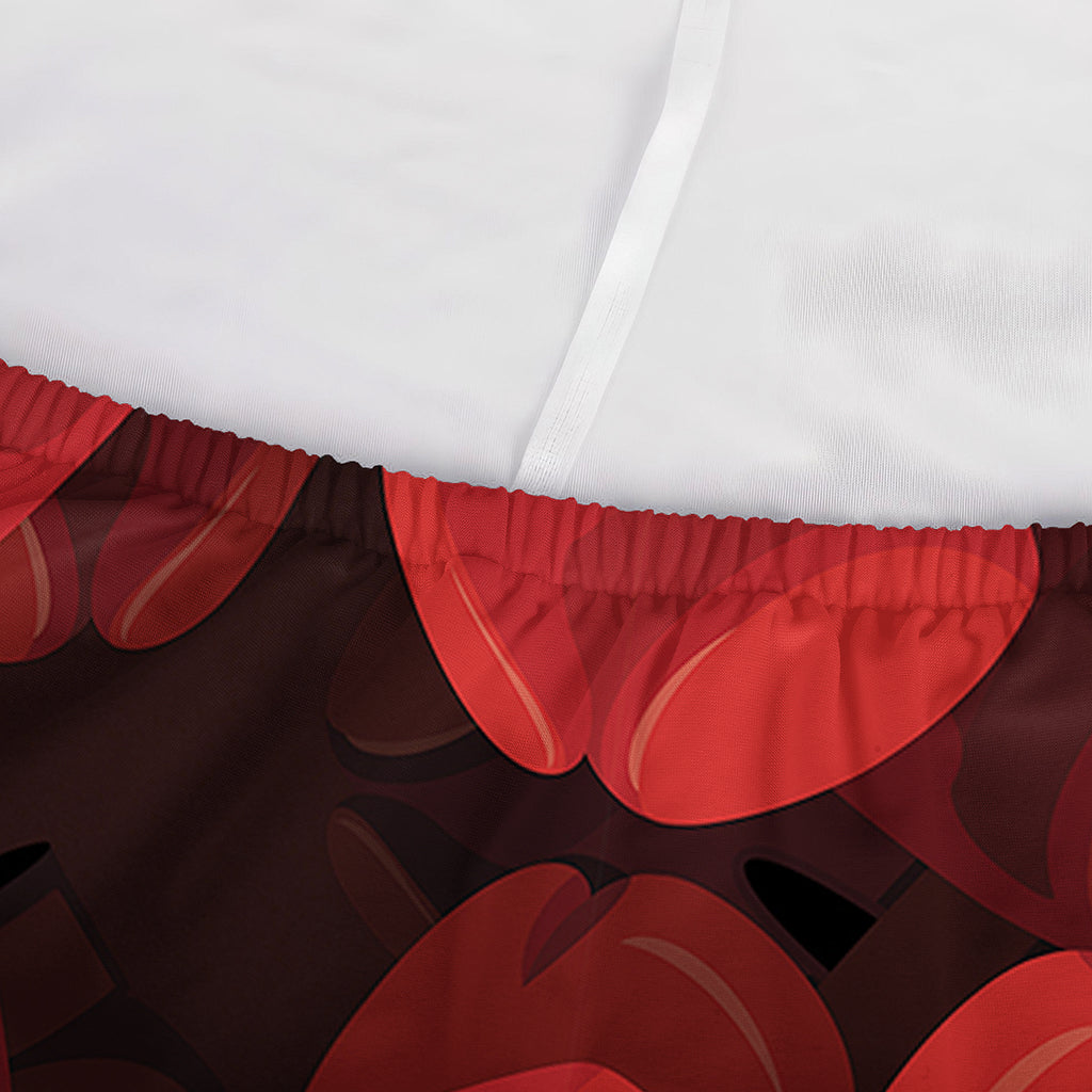 Red Boxing Gloves Pattern Print Sofa Cover