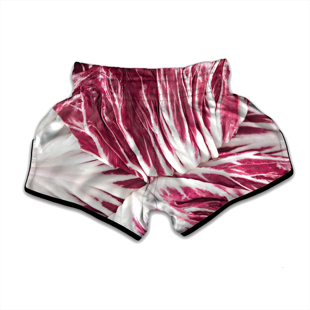 Red Cabbage Leaves Print Muay Thai Boxing Shorts