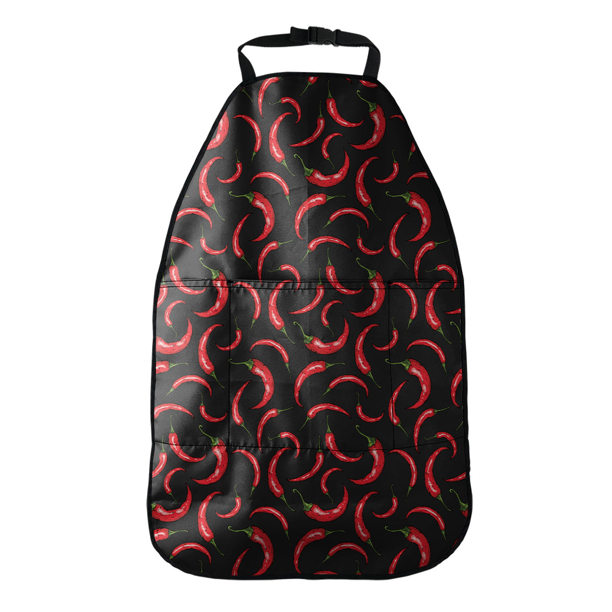 Red Chili Peppers Pattern Print Car Seat Organizers