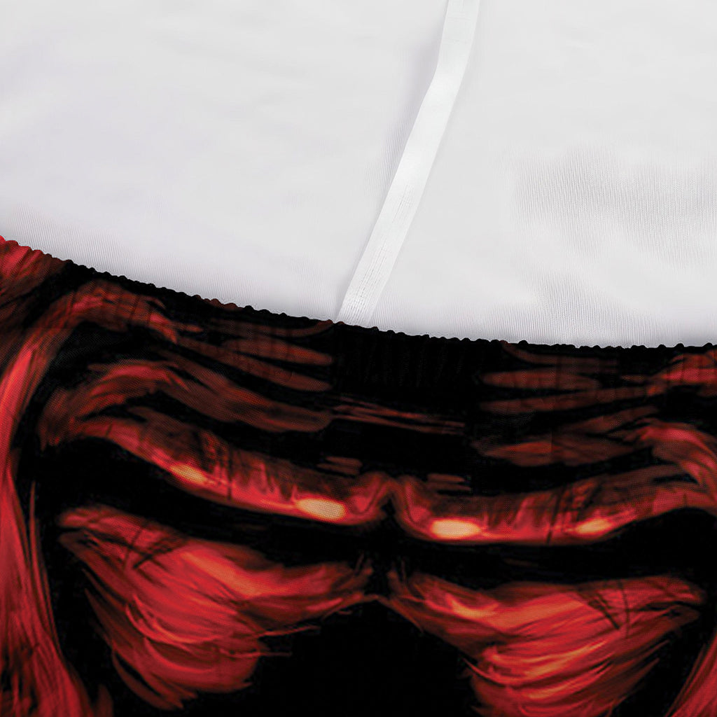 Red Devil Satan Print Sofa Cover