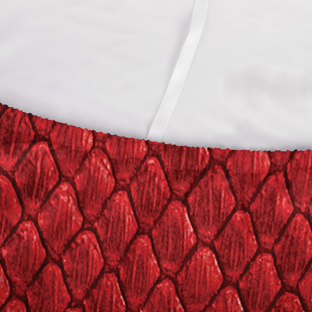 Red Python Snakeskin Print Sofa Cover