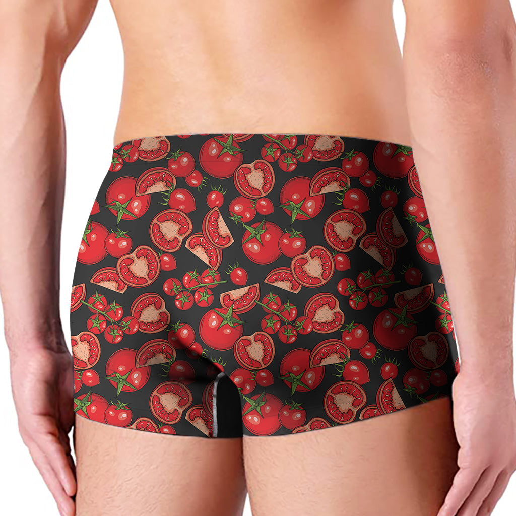 Red Ripe Tomatoes Pattern Print Men's Boxer Briefs