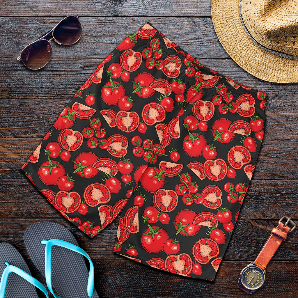 Red Ripe Tomatoes Pattern Print Men's Shorts