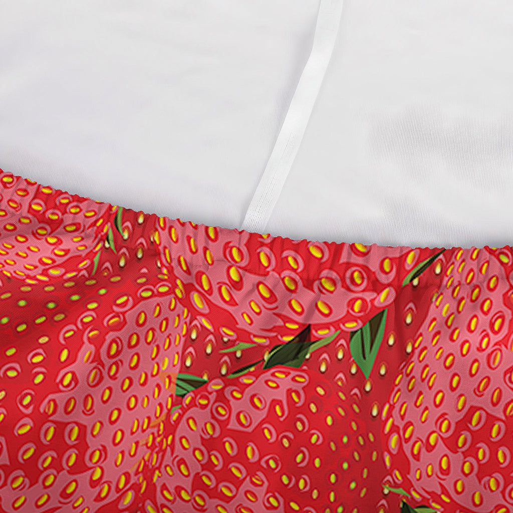 Red Strawberry Pattern Print Sofa Cover