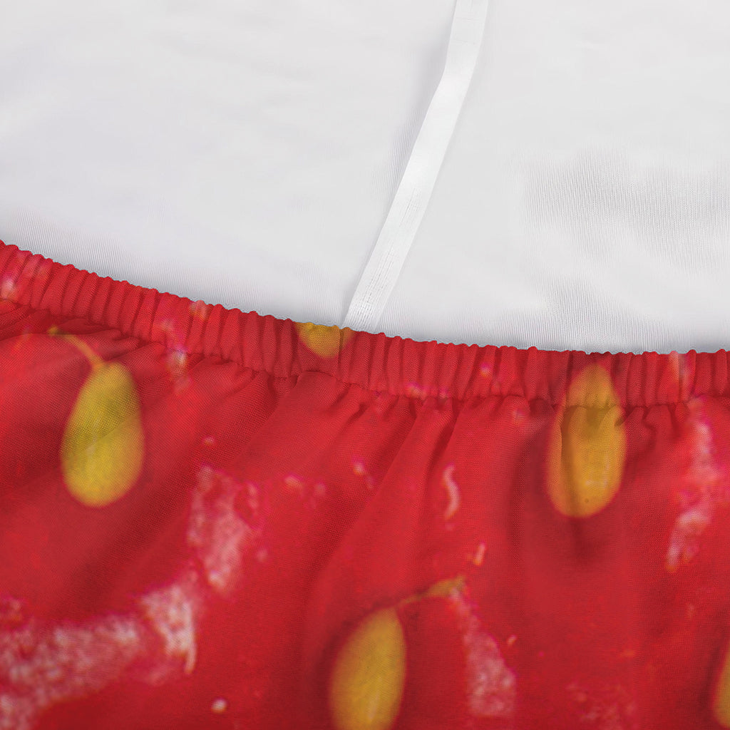 Red Strawberry Print Sofa Cover
