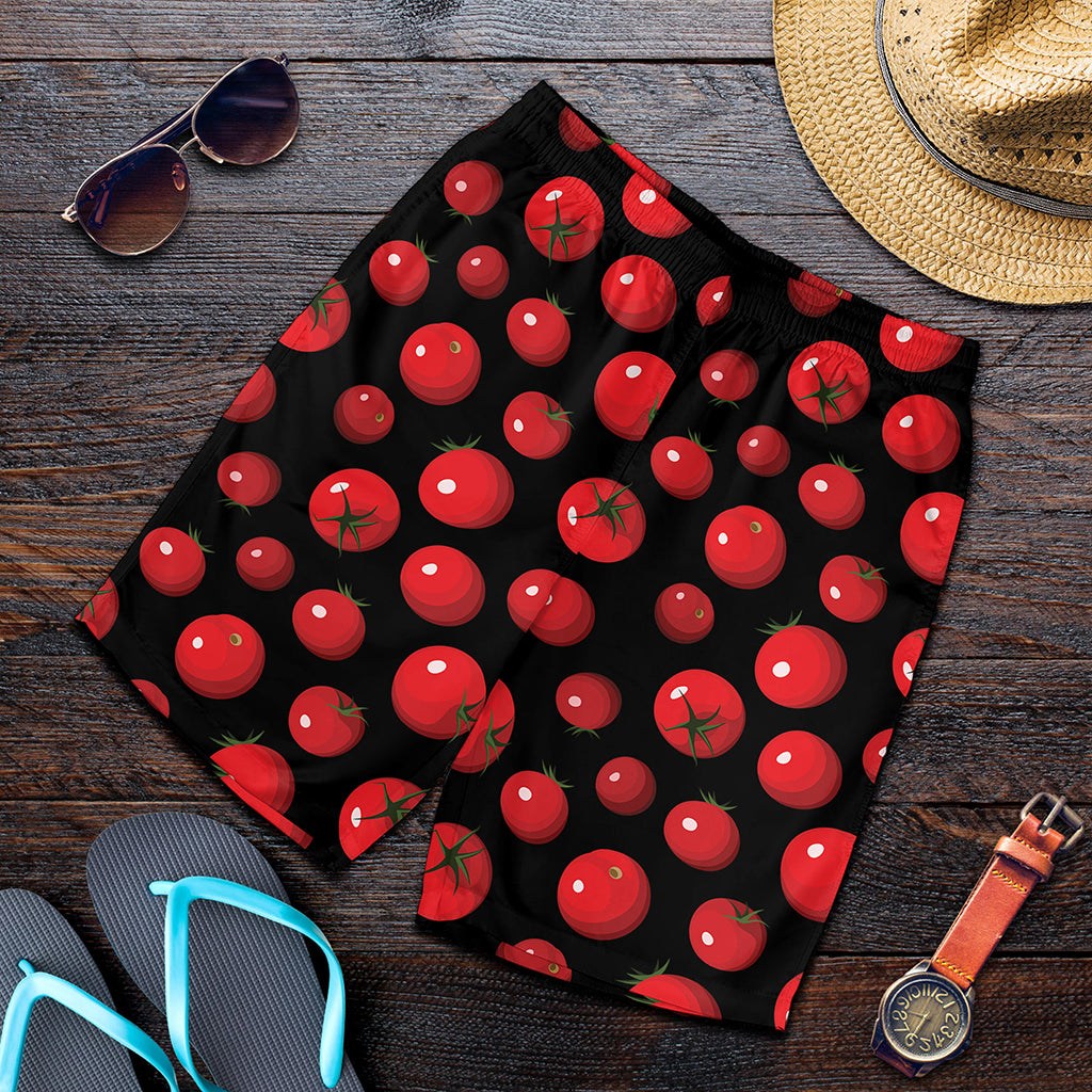 Red Tomato Pattern Print Men's Shorts