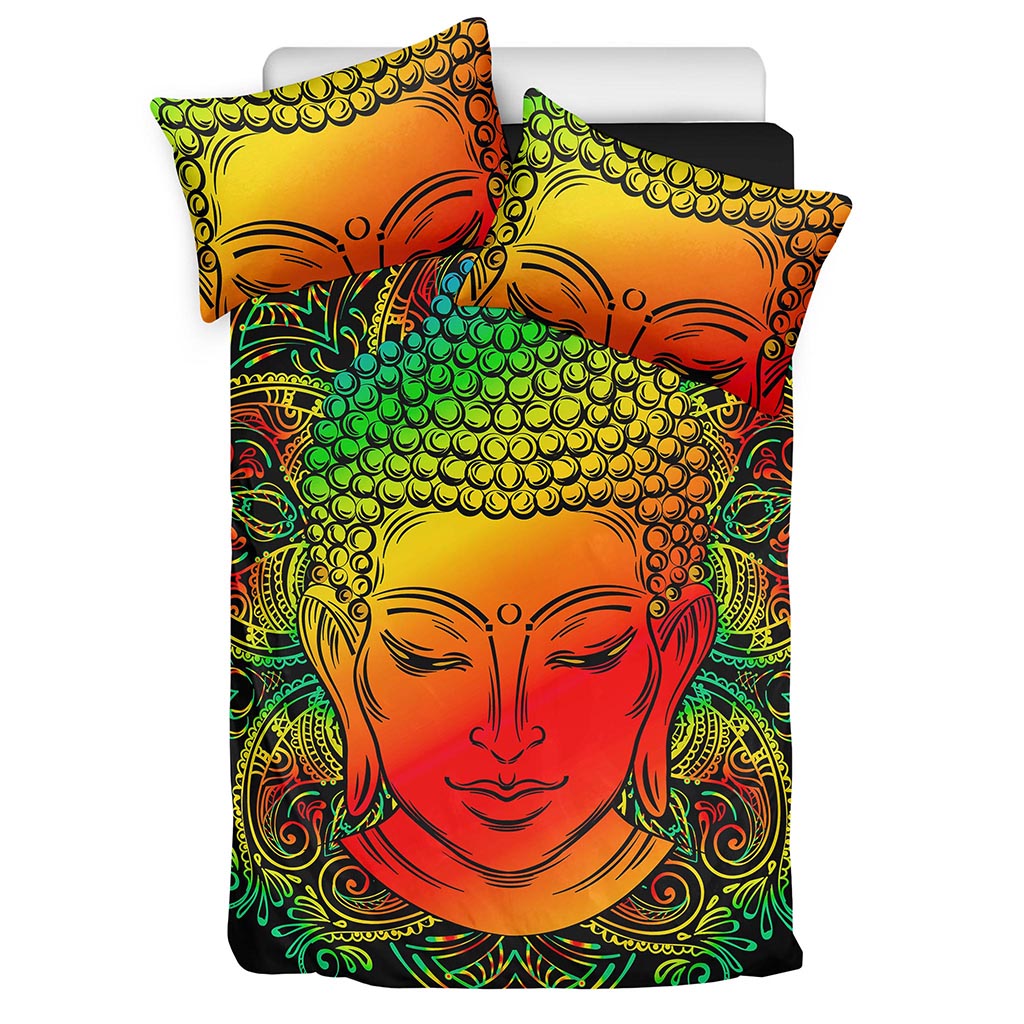 Reggae Buddha Print Duvet Cover Bedding Set
