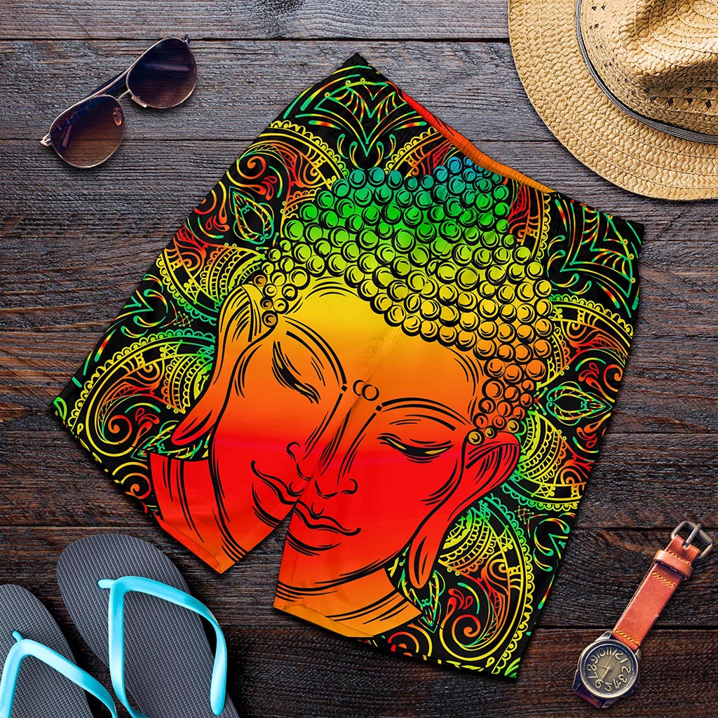 Reggae Buddha Print Men's Shorts