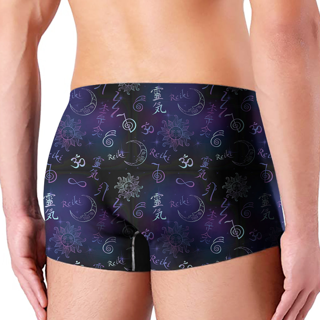 Reiki Energy Pattern Print Men's Boxer Briefs