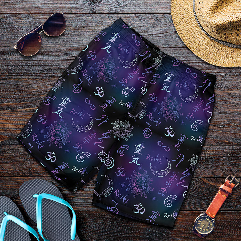 Reiki Energy Pattern Print Men's Shorts