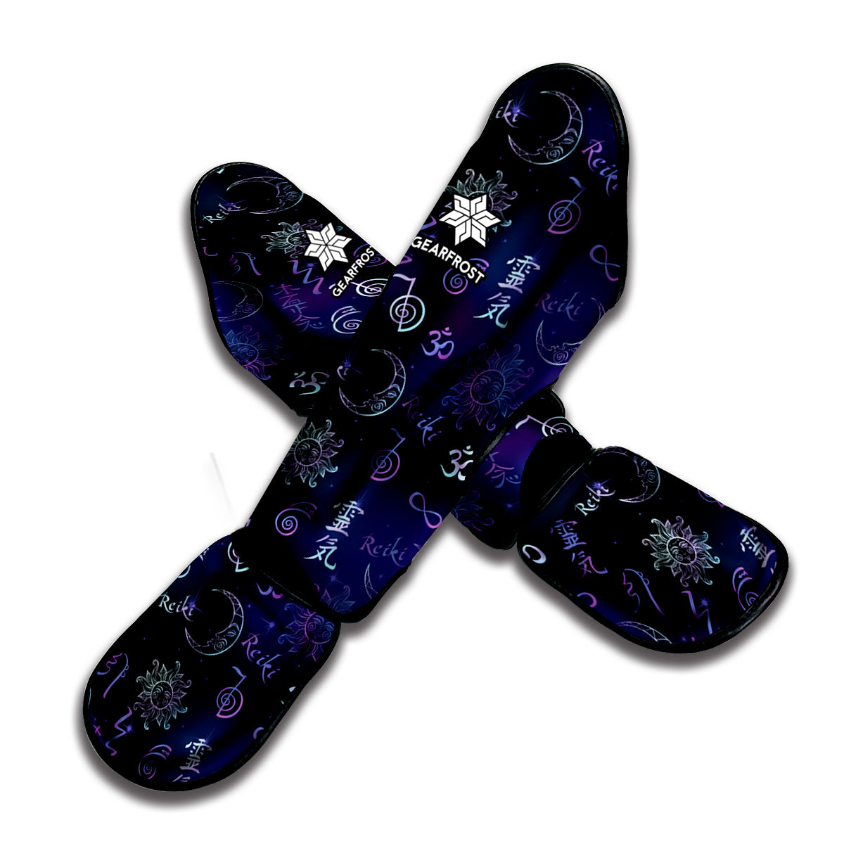 Reiki Energy Pattern Print Muay Thai Shin Guard