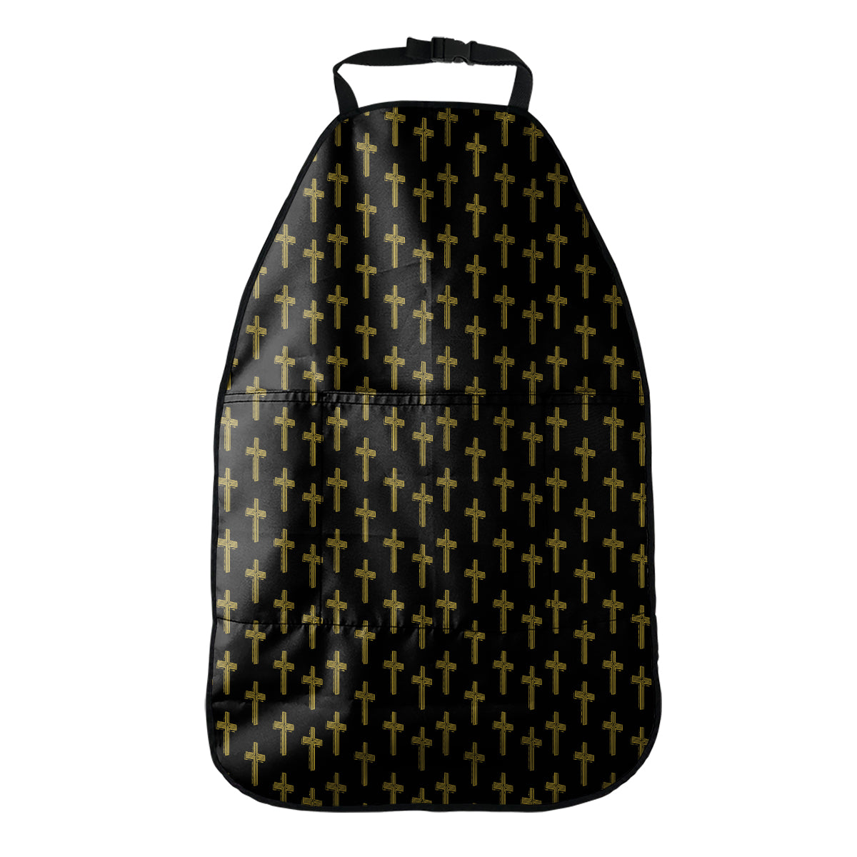 Religious Cross Pattern Print Car Seat Organizers