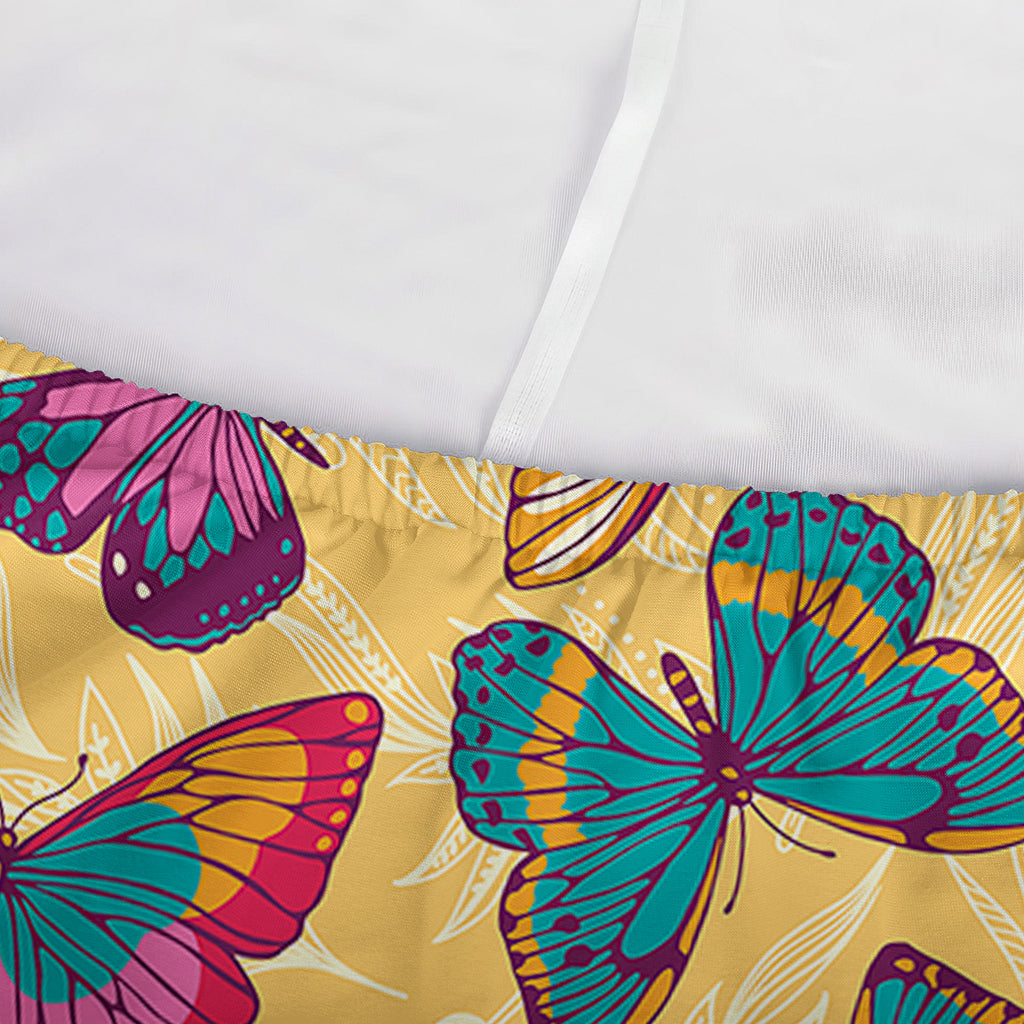Retro Colorful Butterfly Pattern Print Sofa Cover