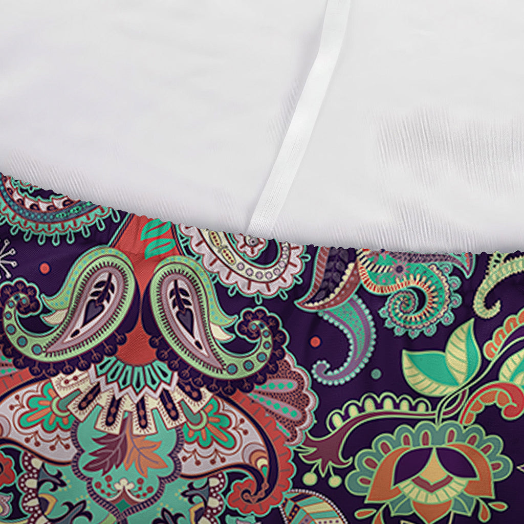Retro Indian Paisley Pattern Print Sofa Cover