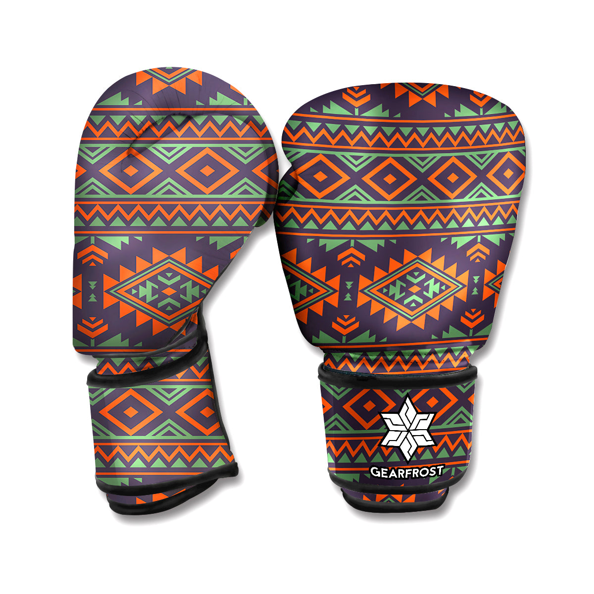 Retro Tribal Navajo Pattern Print Boxing Gloves
