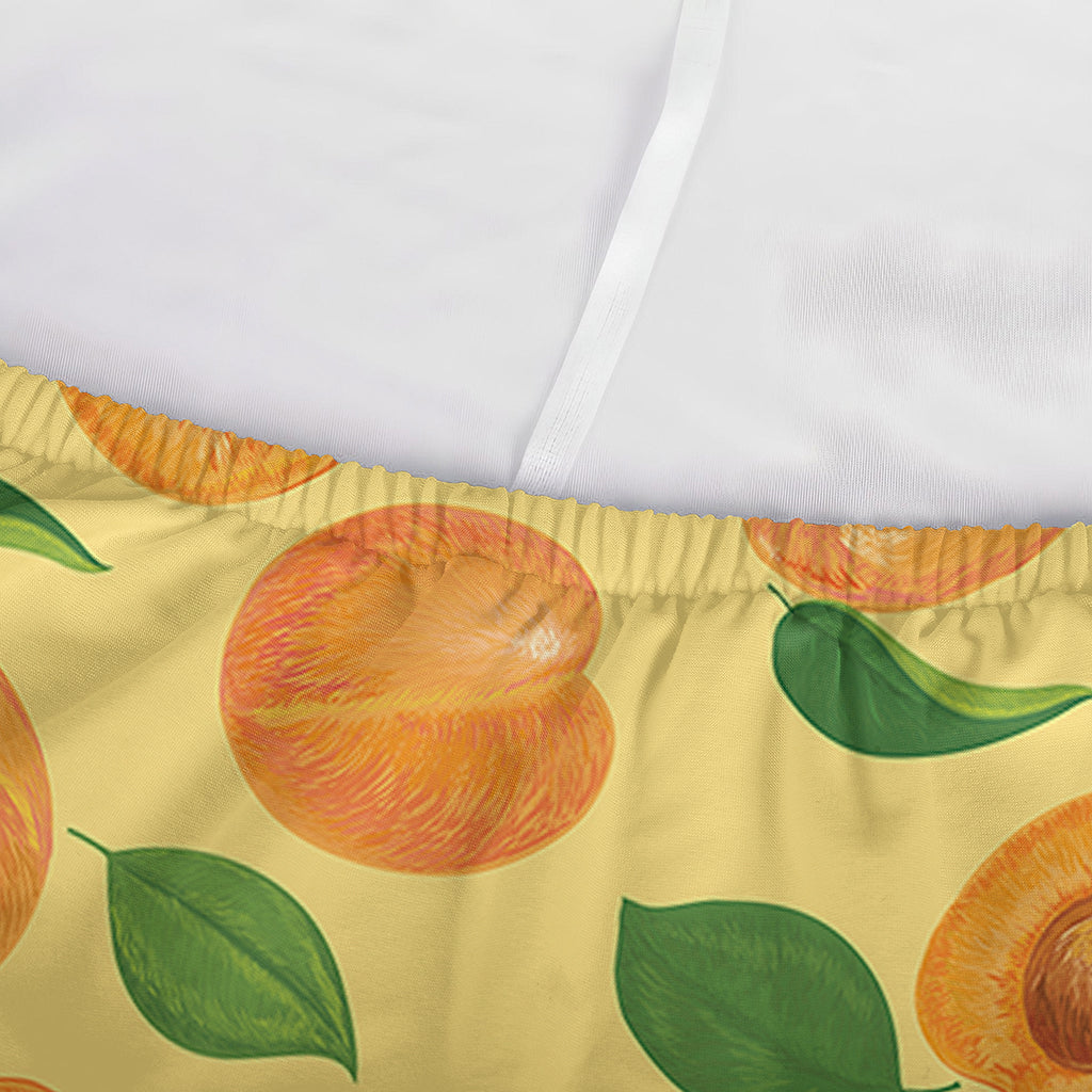 Ripe Apricot Fruit Pattern Print Sofa Cover