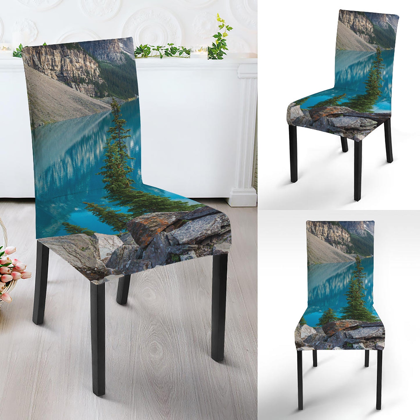 Rocky Mountain Print Dining Chair Slipcover