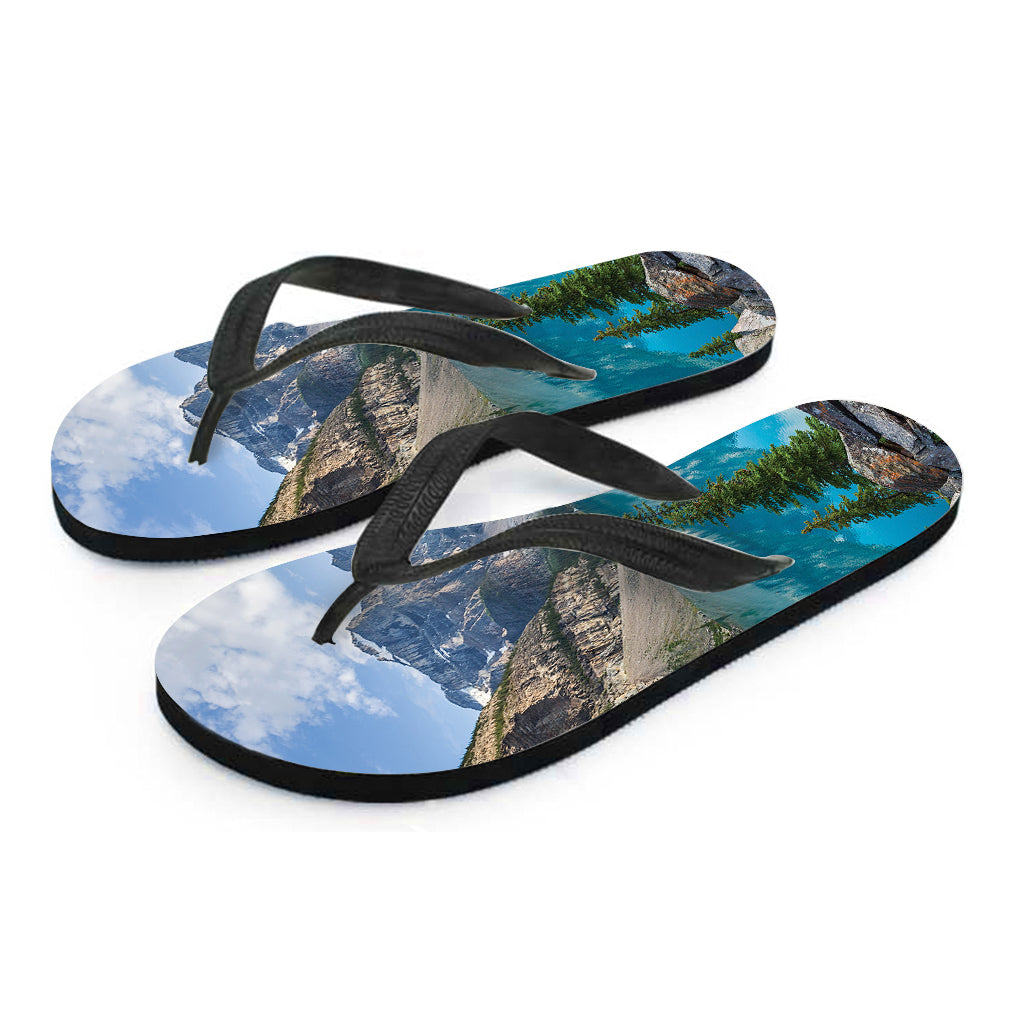 Rocky Mountain Print Flip Flops