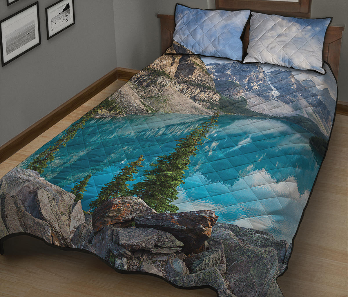 Rocky Mountain Print Quilt Bed Set
