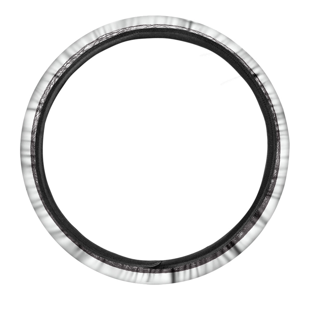 Roots Yin Yang Print Car Steering Wheel Cover