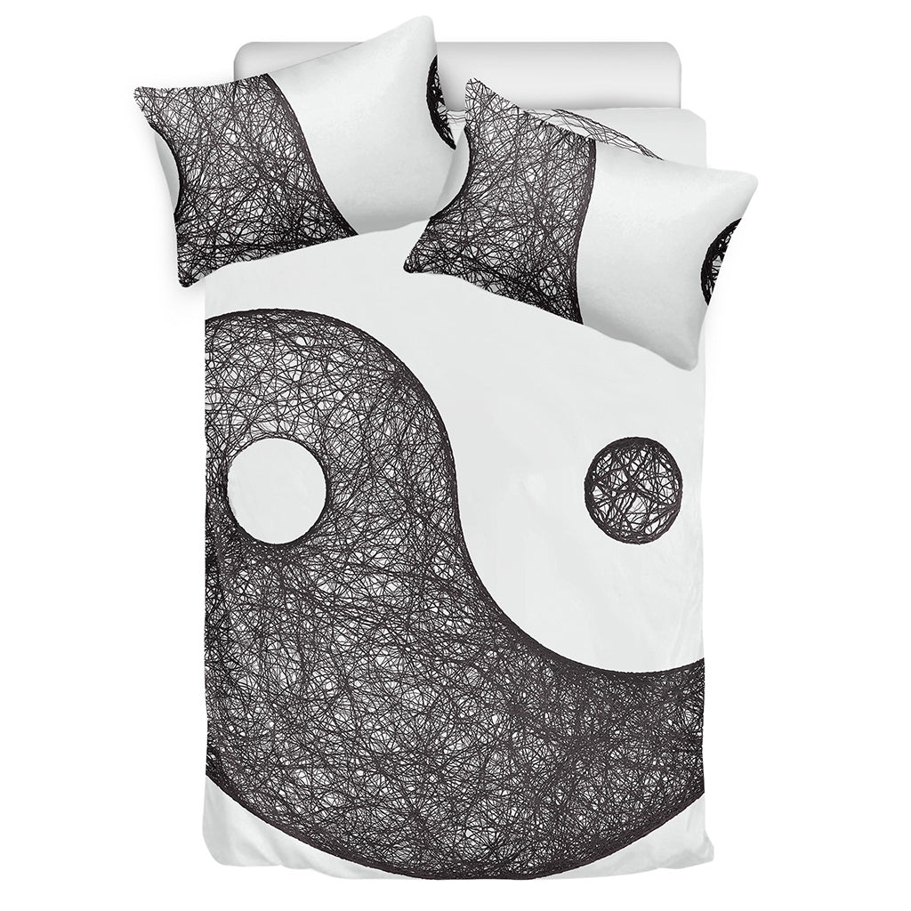 Roots Yin Yang Print Duvet Cover Bedding Set