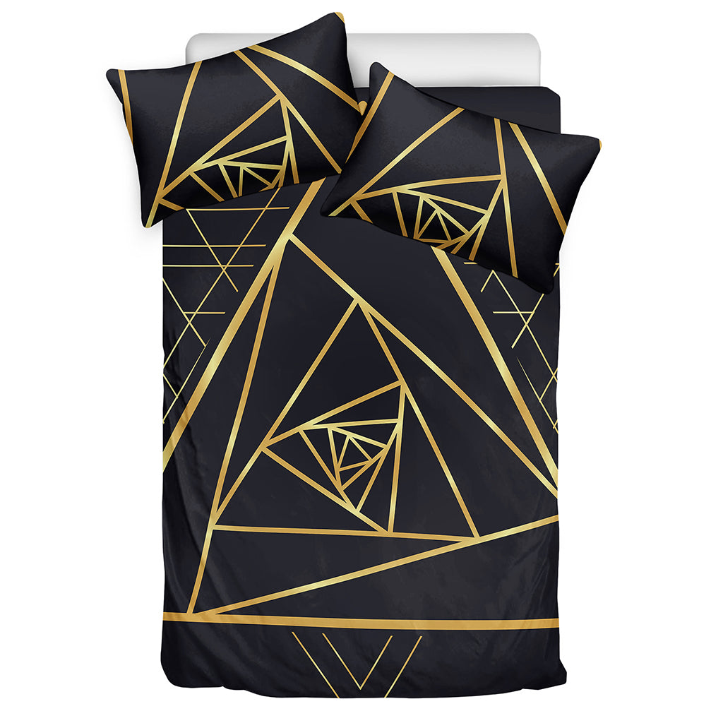 Rose Pyramid Print Duvet Cover Bedding Set