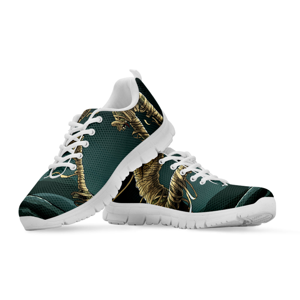 Running Mummy Print White Sneakers
