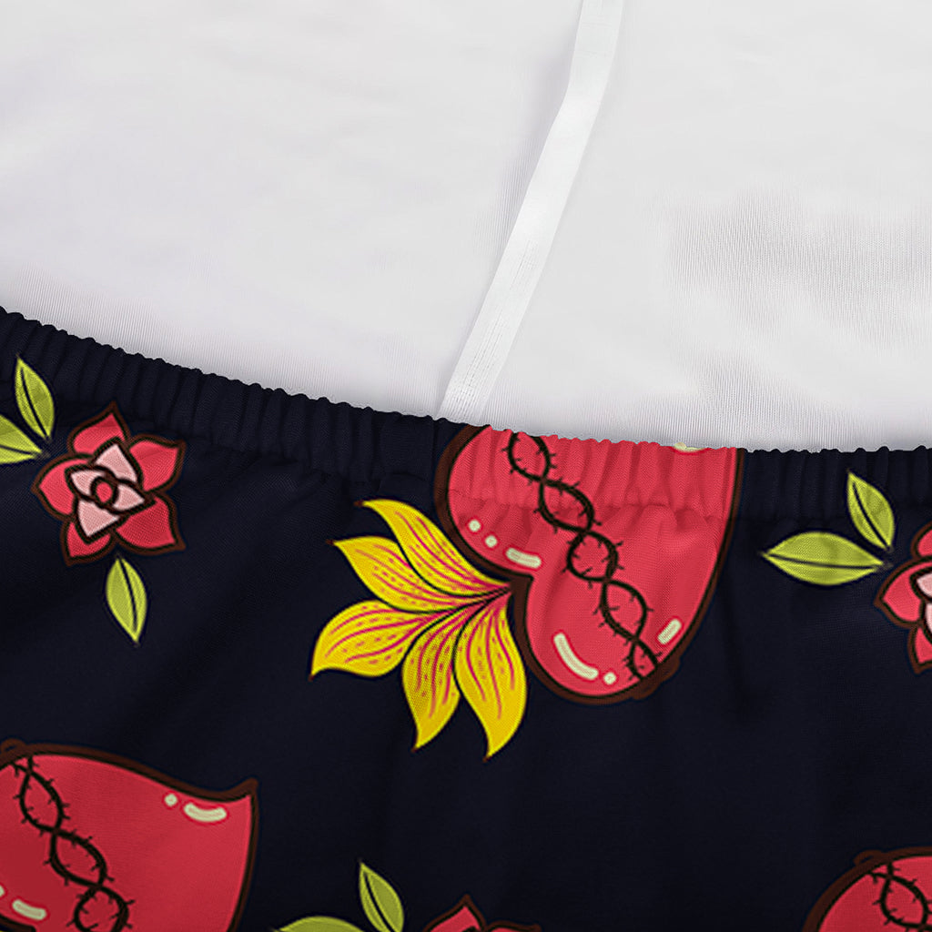 Sacred Heart Pattern Print Sofa Cover