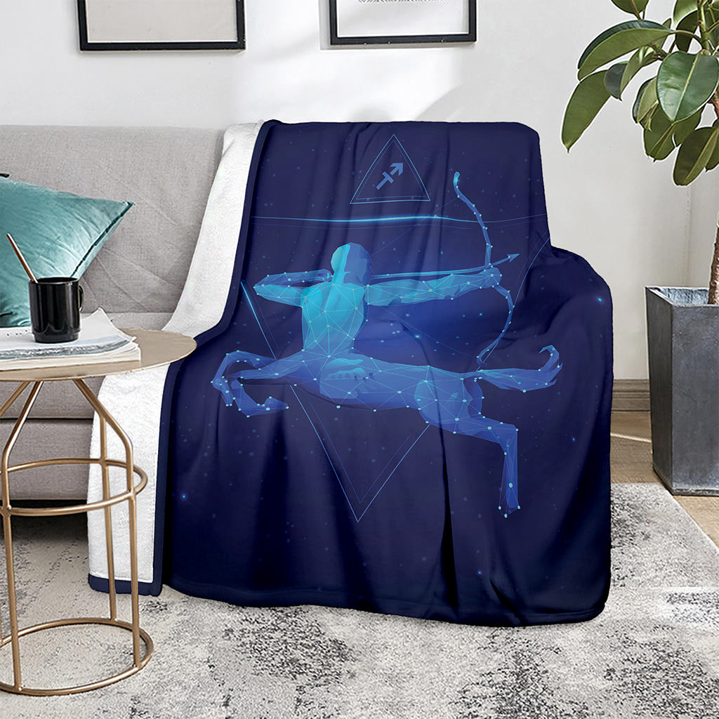 Sagittarius Horoscope Sign Print Blanket