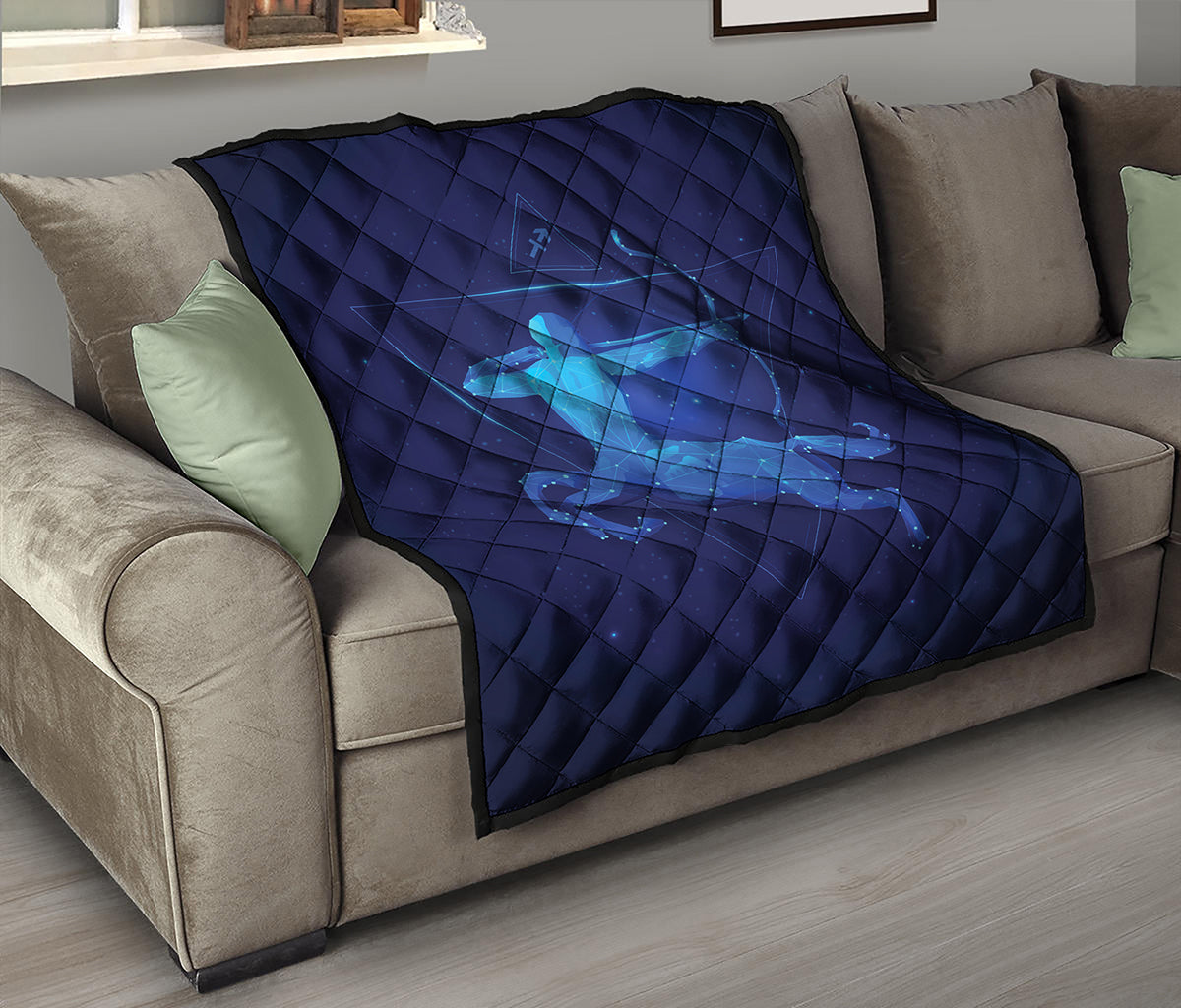 Sagittarius Horoscope Sign Print Quilt