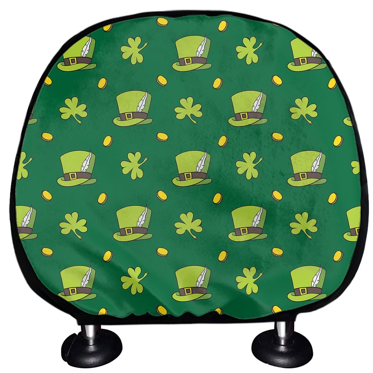 Saint Patrick's Day Celebration Print Car Headrest Covers