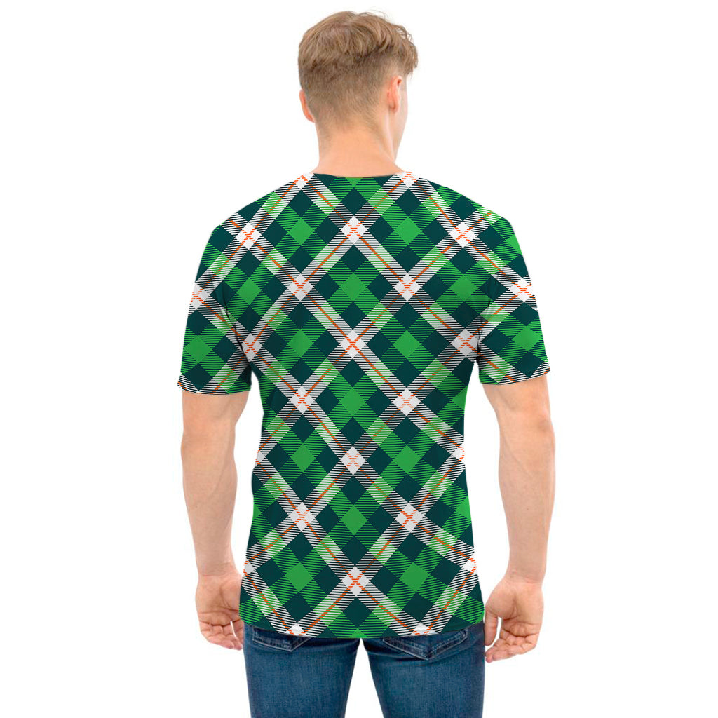 Saint Patrick's Day Irish Tartan Print Men's T-Shirt
