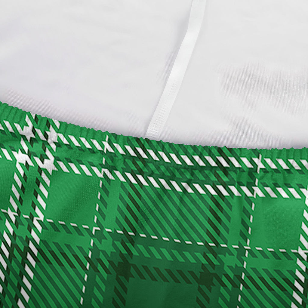 Saint Patrick's Day Tartan Print Sofa Cover