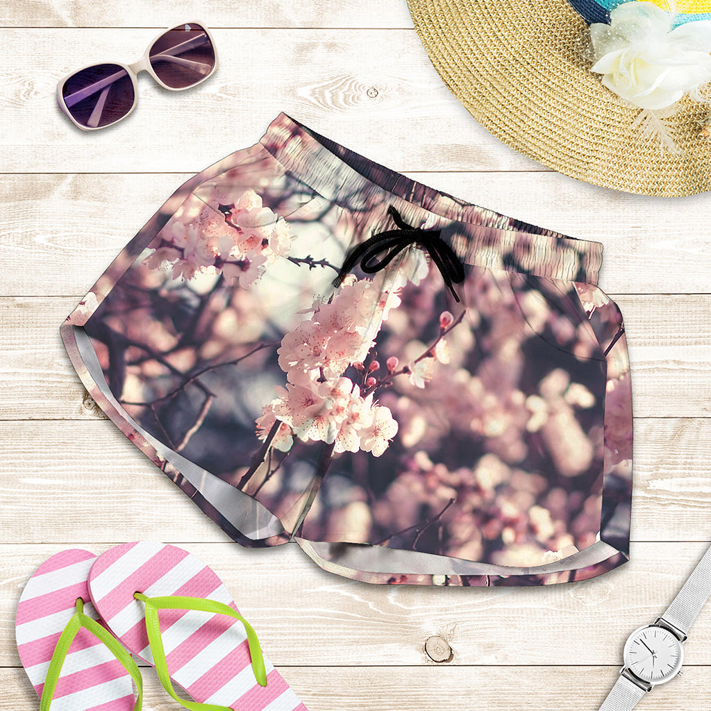 Sakura Cherry Blossom Print Women's Shorts