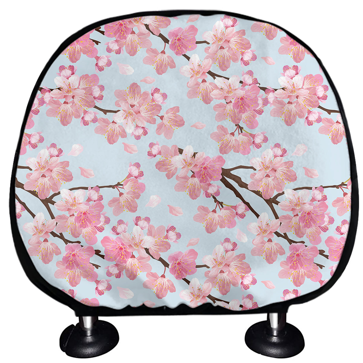 Sakura Flower Cherry Blossom Print Car Headrest Covers