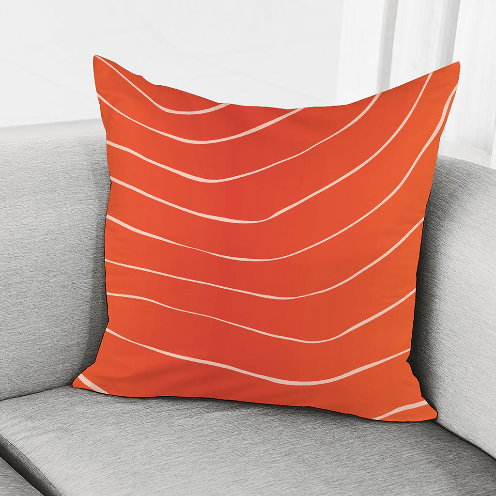 Salmon Artwork Print Pillow Cover