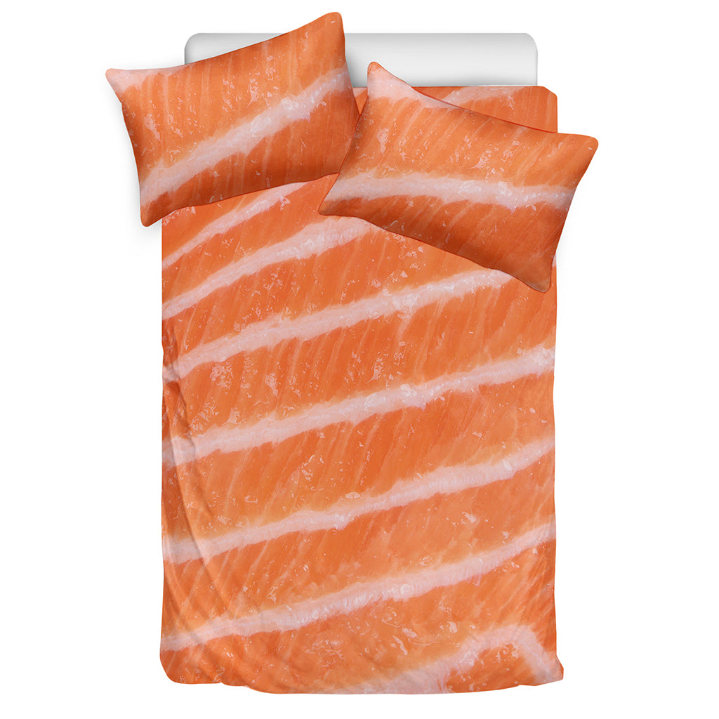 Salmon Fillet Print Duvet Cover Bedding Set