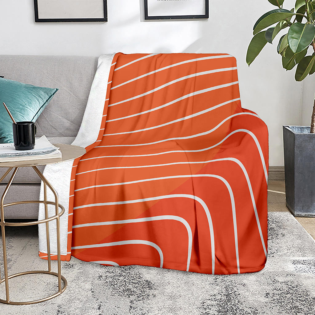 Salmon Print Blanket