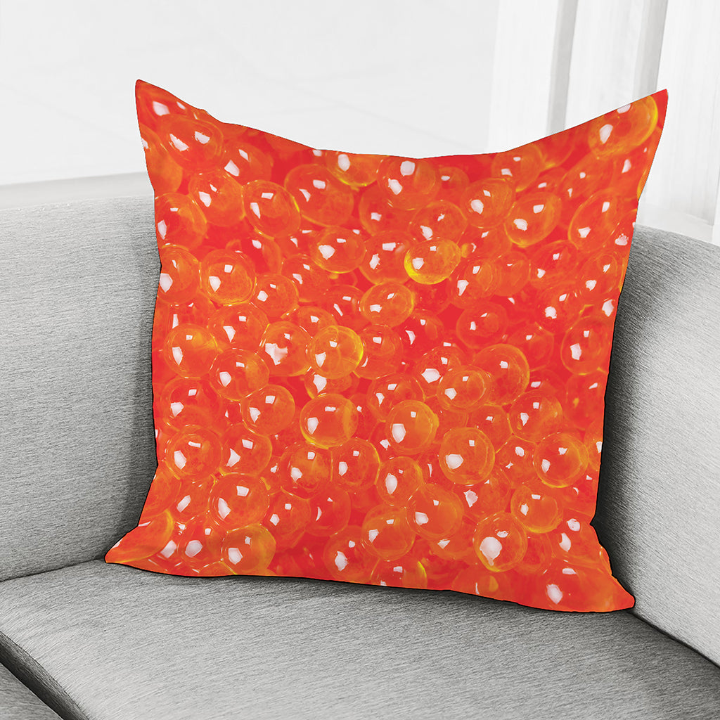 Salmon Roe Print Pillow Cover
