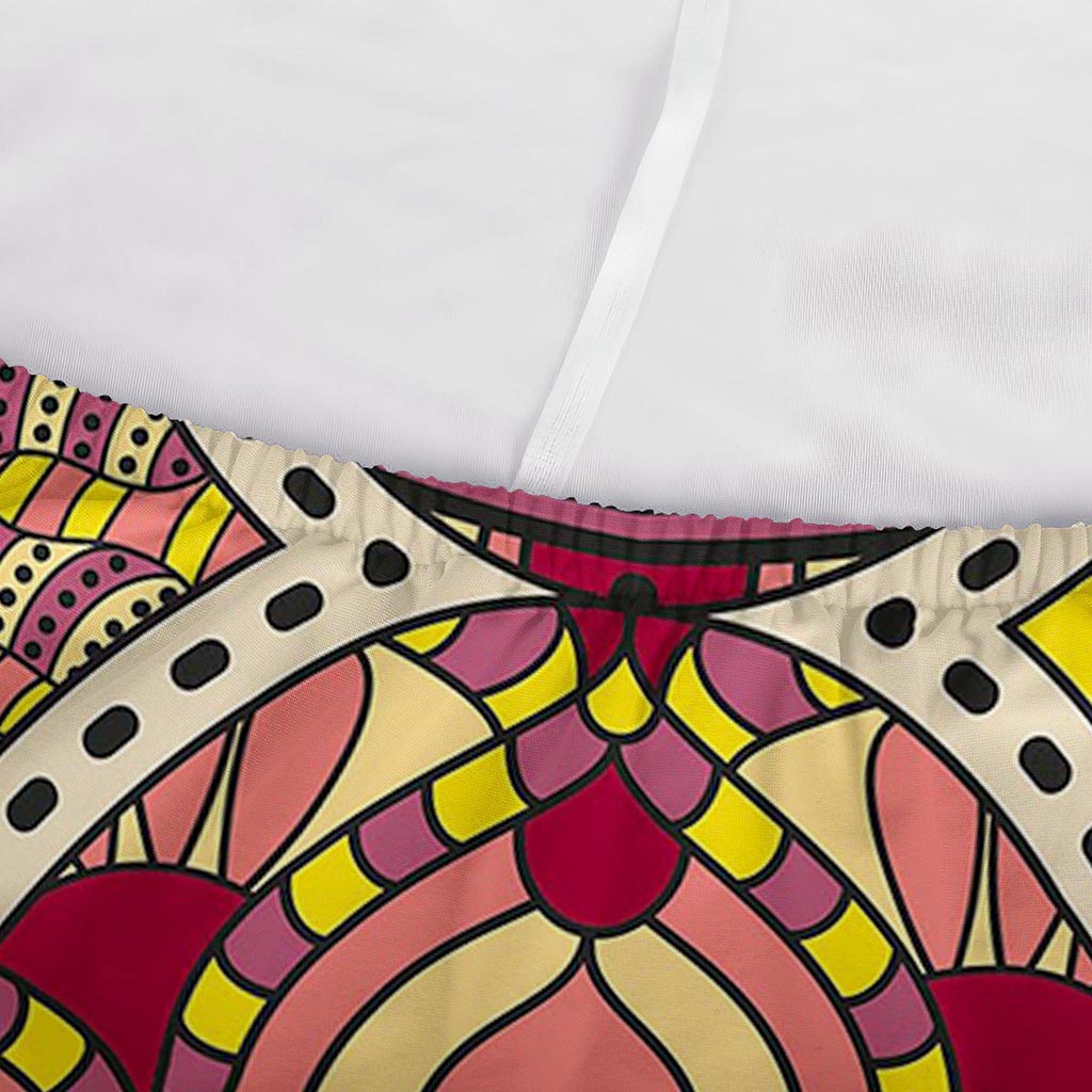 Sangria Mandala Bohemian Pattern Print Sofa Cover