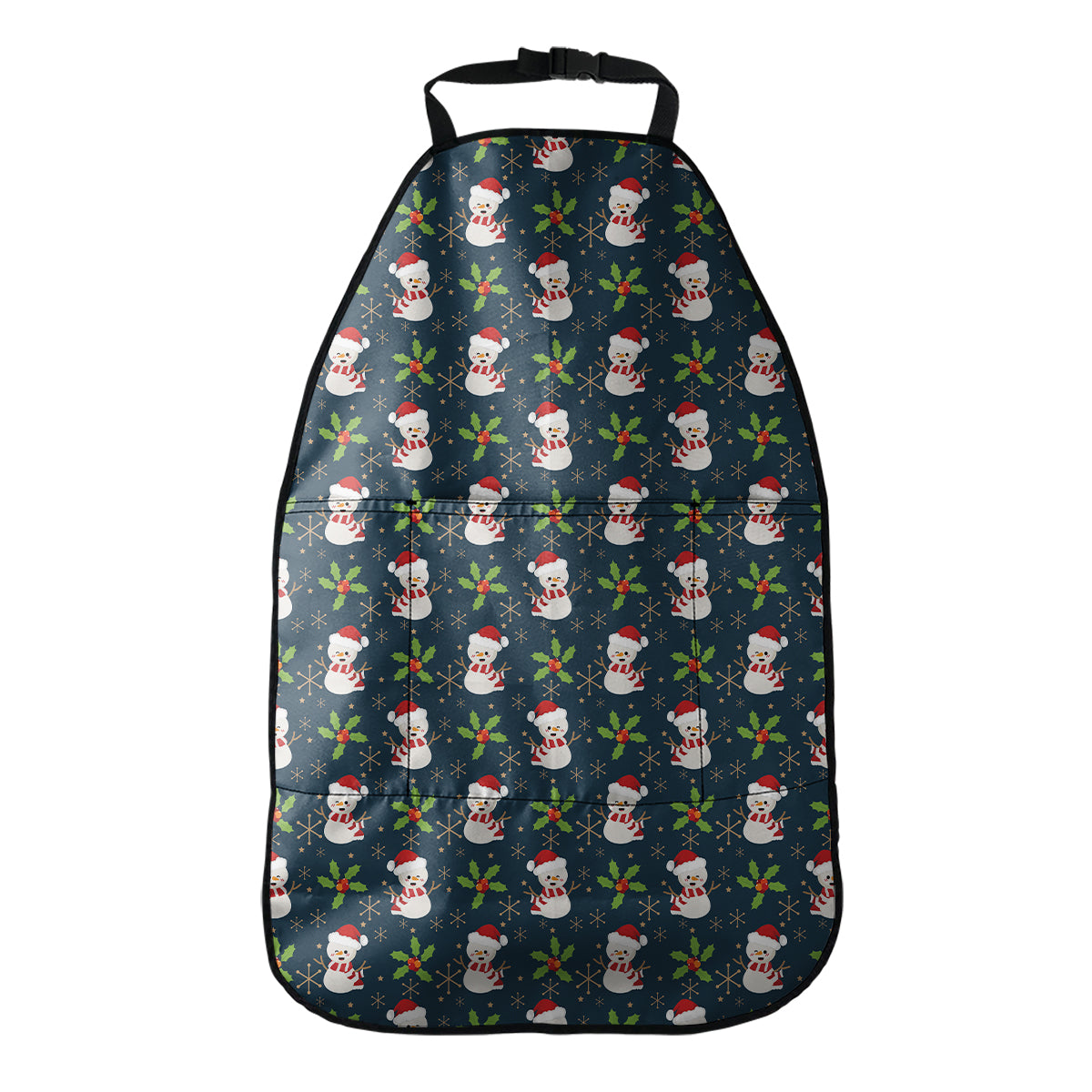 Santa Snowman Pattern Print Car Seat Organizers
