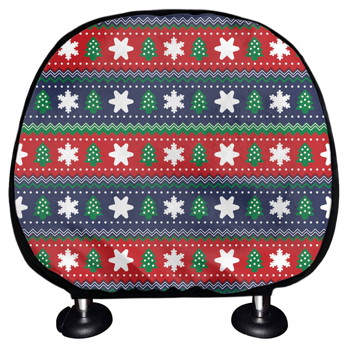 Scandinavian Christmas Pattern Print Car Headrest Covers