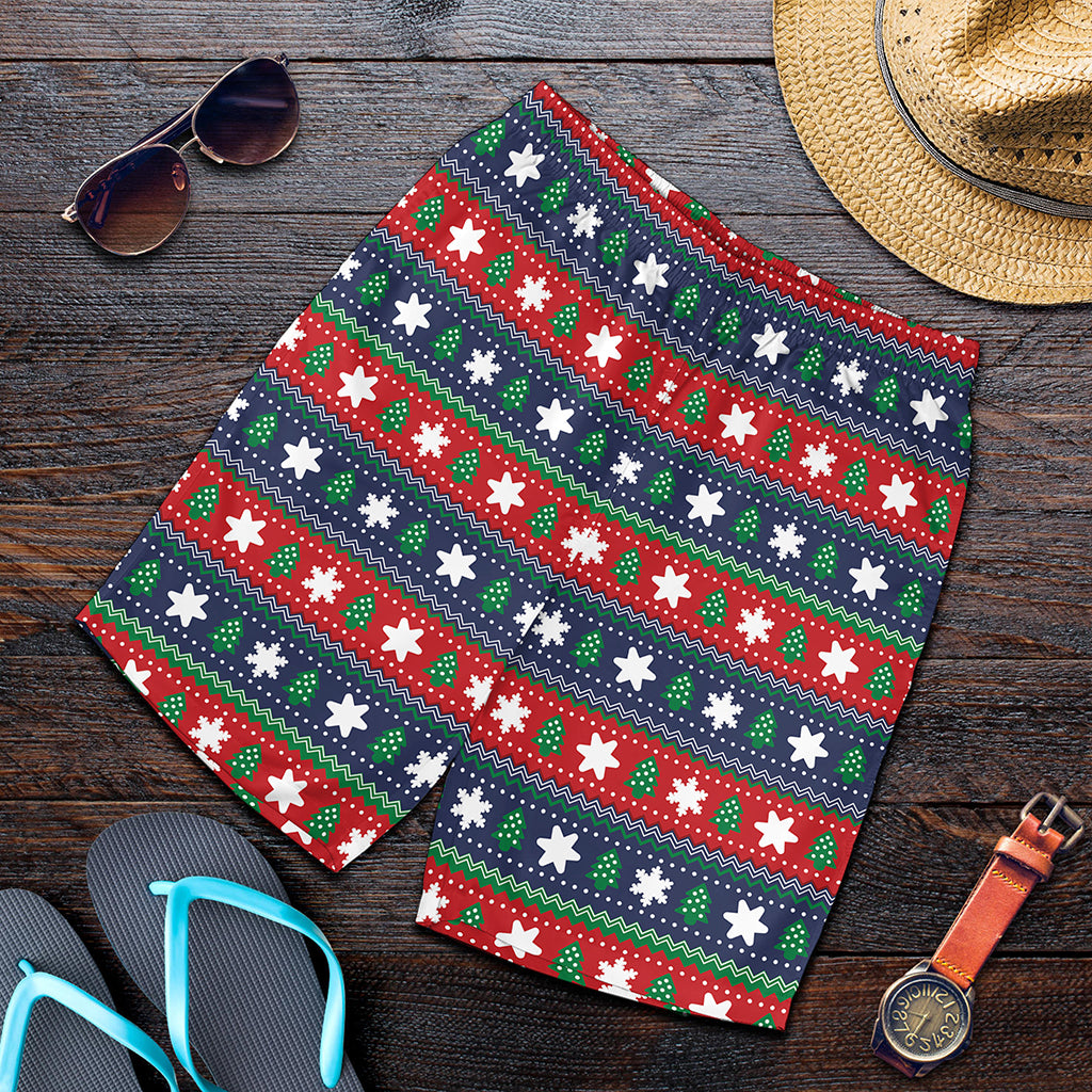 Scandinavian Christmas Pattern Print Men's Shorts