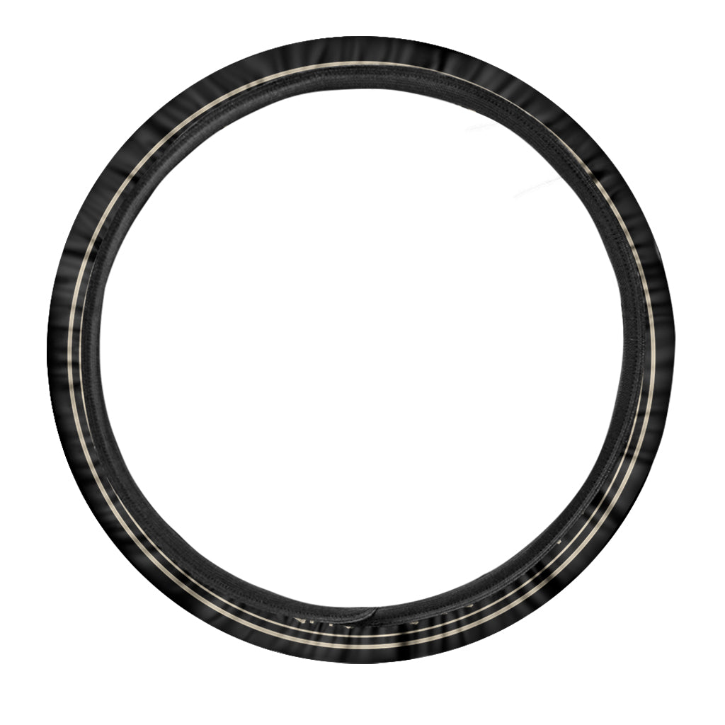 Scandinavian Viking Symbol Print Car Steering Wheel Cover