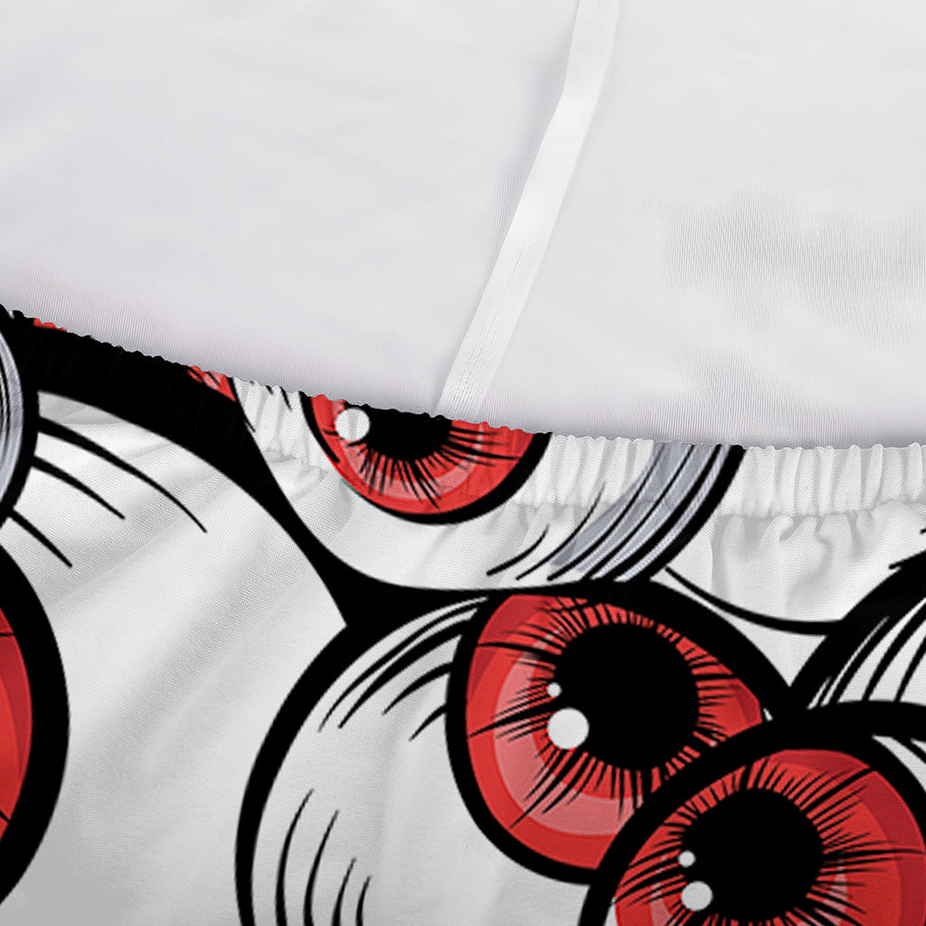 Scary Red Eyeball Pattern Print Sofa Cover